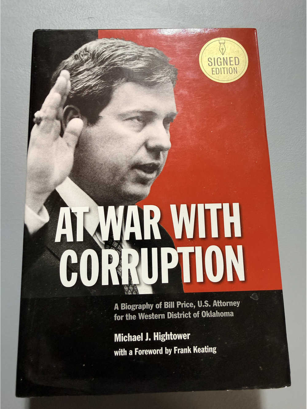 At War With Corruption signed by Bill Price